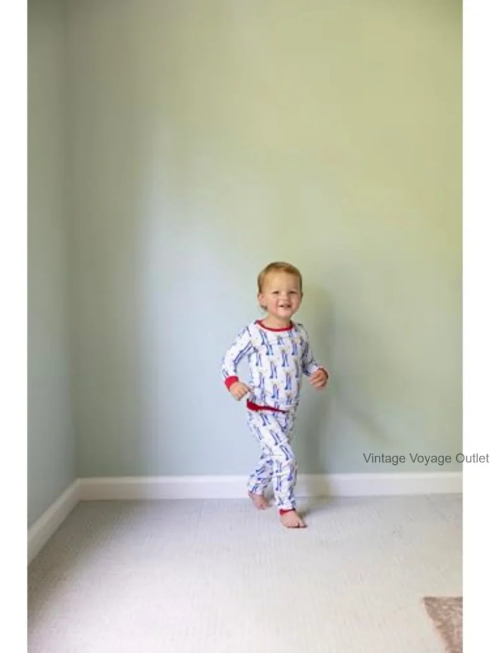 Sleepy Saints Girls Pajama Set - 2 Piece Long Sleeve and Pant, Bamboo Viscose,